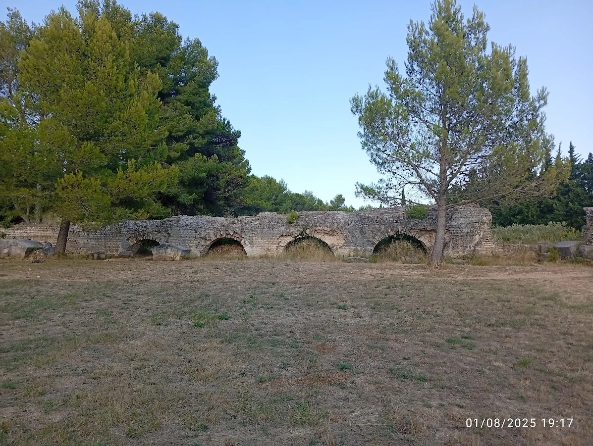Vue du site Les moulins de Barbegal